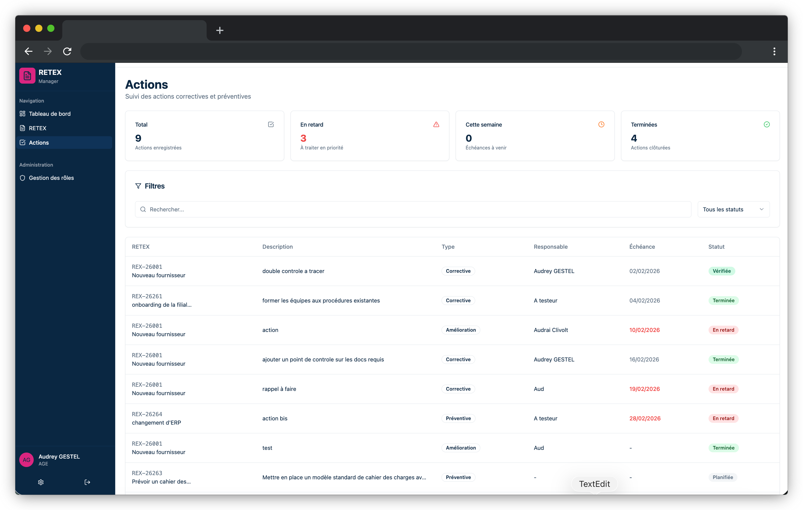 Analyse et plan d'action FeedbackHub